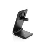 XD Collection Powerpal 3-in-1 15W-Ladegerät aus RCS recyceltem Kunststoff Schwarz