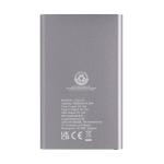 XD Collection RCS recycled plastic/aluminum 4000 mah powerbank with type C Anthracite