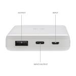 XD Collection RCS recycled plastic 5.000 mAh 5W wireless powerbank White