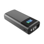 XD Xclusive Quantum RCS ultra-fast PD45W 10.000mAh powerbank with screen Gray/black