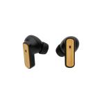 XD Collection RCS recycled plastic & bamboo TWS earbuds Black