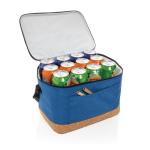XD Collection Impact AWARE™ XL RPET two tone cooler bag with cork detail Aztec blue