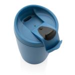 XD Collection GRS recycelter PP-Becher mit Flip-Deckel Blau