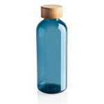 XD Collection GRS rPET Flasche mit Bambus-Deckel Blau