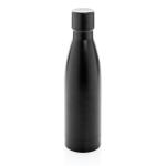 XD Collection RCS Recycled stainless steel solid vacuum bottle Black
