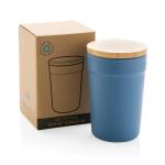 XD Collection GRS rPP-Becher mit Bambusdeckel Blau