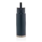 XD Collection Auslaufsichere Vakuum-Flasche mit Tragegriff Blau