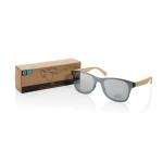 XD Collection Prism Sonnenbrille aus RCS rec. Kunststoff mit Bambusbügeln Braun