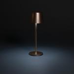 XD Collection Zenic USB Tischleuchte aus RCS recyceltem Kunststoff Bronze