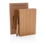 XD Collection A5 Bambus Notizbuch & Stift Braun