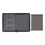 XD Xclusive Impact AWARE™ RPET A4 portfolio with zipper Anthracite