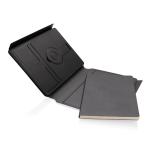 Swiss Peak RCS rePU notebook with 2-in-1 wireless charger Black