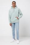 IQONIQ Trivor Mikrofleece-Kapuzen-Pulli aus recyc. Polyester, Eisberggrün Eisberggrün | XXS