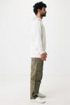 IQONIQ Yengo recycled cotton hoodie with sidepockets, ivory white, pebble gray Ivory white, pebble gray | XXS
