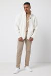 IQONIQ Diran Fleecejacke aus recyceltem Polyesterflor, Neutral Neutral | XXS