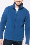 KA911 Fleecejacke mit durchgehendem Reißverschluss, Blau Blau | L