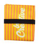 Fanseat Fold Individuelles RPET Sitzkissen Schwarz/weiss