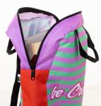 SuboBag Slimback custom RPET laptop backpack Black/white