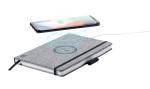 Charbuk Notizbuch mit Wireless-Charger Grau