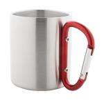 Cadisha Edelstahlbecher Rot/silber
