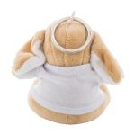 BunnyFob plush bunny keyring Brown