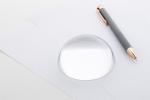 Hemisphere paperweight Transparent