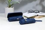 Fractus Mini-Taschenschirm aus RPET Dunkelblau