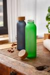 Cloody glass bottle Green