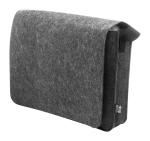 Refelt Courier Umschlagtasche aus RPET-Filz Dunkelgrau