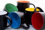 Sculptus Tasse Weiß/schwarz