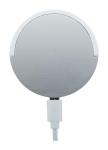 RaluHold Magnetischer Wireless-Charger Silber