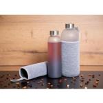 Glasflasche mit Hülle "Iced" 1,0 l Transparent