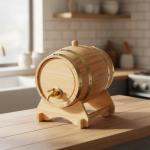 Wooden barrel "Timber", 5 l Nature