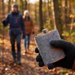 Hip flask ‘Feltic’ Convoy grey