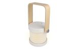 Coollux multifunctional LED lamp with bamboo handle White