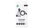 Xoopar Mr. Bio Long Multi Cable for Apple/Samsung Watch 1 Meter Black