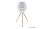 M-655 | Muse full LED, splash proof Bluetooth speaker with tripod 100W White
