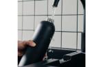InSideOut Waterdrop Edelstahlflasche mit Stahldeckel 600 ml Schwarz