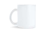 Mallorca Sublimations Becher aus gefrostetem Glas 335ml Ecru