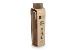 InSideOut Recycelte Glaswasserflasche ReuuZ mit Holzverschluss 650 ml Braun