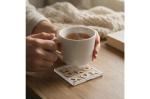 Tic-Tac-Toe coaster White