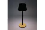 Solis Dimmbare Tischlampe mit Bambusfuß Schwarz