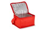 R-PET 6 Can cooler bag non-woven 20x 13 x 12.5cm 75g/m² Red