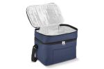 R-PET 600D Doppelfach-Kühltasche 30 x 20 x 24cm 12L Dunkelblau