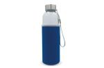 Water bottle glass with sleeve 500ml 