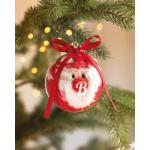 SNUG M Santa socks in bauble ornament Red