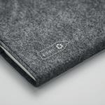 FELTBOOK DIN A5 Notizbuch RPET-Filz Steingrau