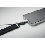 CELESTE Polyester phone wrist strap Black