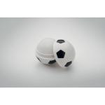 Lip balm in football shape White/black