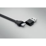 CABO 60W cable keyring recycled ABS Black